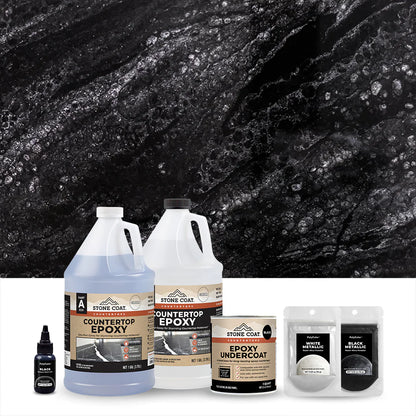 Black Marble Epoxy Countertop Kit